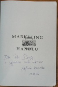 AUTOGRAF  Alfreda Kamińska  MARKETING W HANDLU
