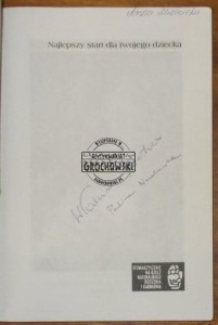 AUTOGRAF  Włodzimierz Fijałkowski  NAJLEPSZY START DLA TWOJEGO DZIECKA