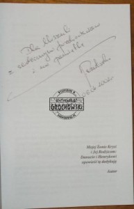 AUTOGRAF  Janusz Rautszko  NIKT IM IŚĆ NIE KAZAŁ