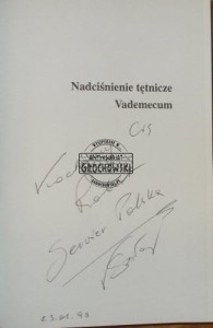 AUTOGRAF  J.D.Swales  NADCIŚNIENIE TĘTNICZE