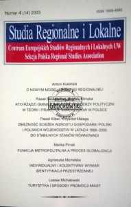 Studia regionalne i lokalne. Numer 4 (14) 2003