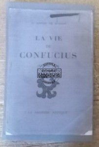 La Vie de Confucius  DE MORANT