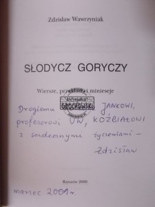 AUTOGRAF WAWRZYNIAK
