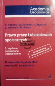 Prawo pracy i ubezpieczeń społecznych. Academia Oecanomica. Podręcznik dla studentów ekonomii i zarządzania