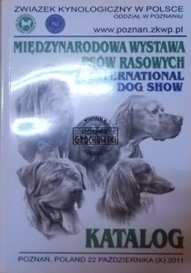 Międzynarodowa Wystawa Psów Rasowych Intenational Dog Show. Katalog. Poznań, Poland 22 października (X) 2011