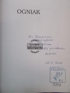 Ogniak ZINSERLING AUTOGRAF