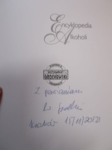 Encyklopedia Alkoholi GOGOLIŃSKI AUTOGRAF