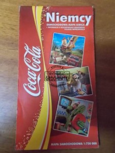 Niemcy. Samochodowa mapa kibica. Skala 1:750 000