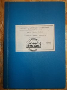 Badania docierania sprężarek tłokowych. Rozprawa doktorska, część 1.