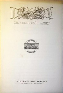 Niepodległość i pamięć. Rocznik XII, nr 1 (21)
