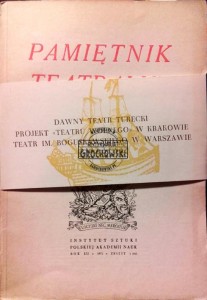 Pamiętnik Teatralny. Kwartalnik 1 / 1972