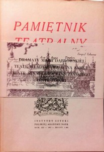 Pamiętnik Teatralny. Kwartalnik 2 / 1972