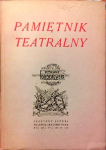 Pamiętnik Teatralny. Kwartalnik 1 / 1973