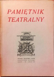 Pamiętnik Teatralny. Kwartalnik 1 / 1975