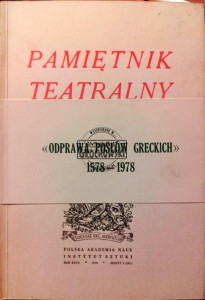 Pamiętnik Teatralny. Kwartalnik 3 / 1978