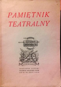 Pamiętnik Teatralny. Kwartalnik 1-2 / 1970