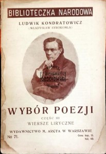 Wybór poezji. Część III: Wiersze liryczne
