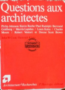 Questions aux architectes COOK, KLOTZ