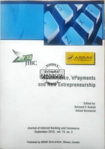 eCommerce, ePayments and New Entrepreneurship
