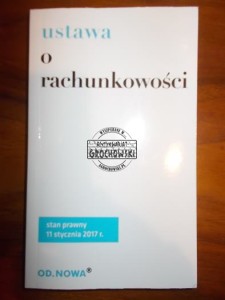 Ustawa o rachunkowości, stan prawny z 11 stycznia 2017
