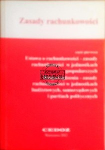 Zasady rachunkowości. część pierwsza