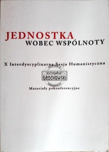 Jednostka wobec wspólnoty