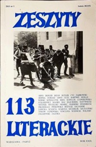 Zeszyty literackie 113 . Wiosna 2011