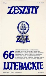 Zeszyty literackie 66. Wiosna 1999