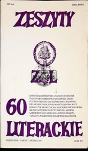 Zeszyty literackie 60 . Jesień 1997
