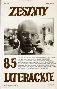 Zeszyty literackie 85. Zima 2004