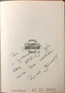 Trudno obudzić nadzieję - autograf