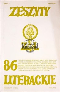 Zeszyty literackie 86. Wiosna 2004