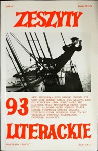 Zeszyty literackie 93 Wiosna 2006