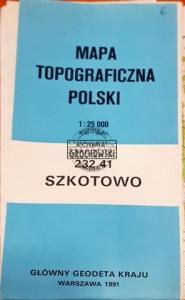 Mapa topograficzna Polski, Szkotowo, 1 : 25 000