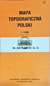 Mapa topograficzna Polski, Rybie, 1 : 10 000