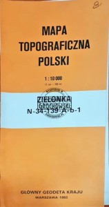 Mapa topograficzna Polski, Zielonka, 1 : 10 000