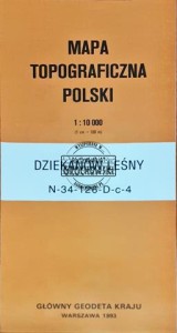 Mapa topograficzna Polski, Dziekanów Leśny, 1 : 10 000