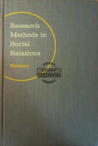 Research methods in social relations.