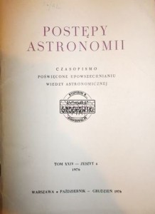 Postępy Astronomii, zeszyt 4, 1976