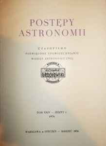 Postępy Astronomii, zeszyt 1, 1976