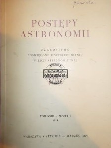 Postępy Astronomii, zeszyt 1, 1975