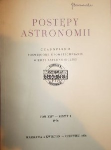 Postępy Astronomii, zeszyt 2, 1976