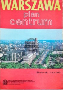 Warszawa plan Centrum 1 :  12 000