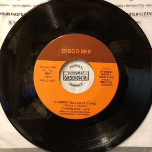 Chocolate + Joy – Dog It / Groove That Sexy Thing 7"