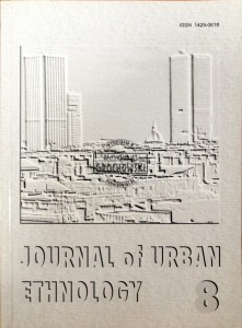 Journal of Urban Ethnology vol.8