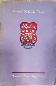  Realia mickiewiczowskie 