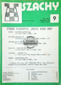 Szachy nr 9 (462) 1985 