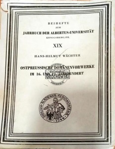 Ostpreussische Domanenvorwerke im 16. und 17. Jahrundert