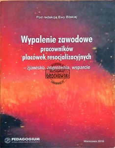 Wypalenie zawodowe pracowników placówek resocjalizacyjnych - zjawisko, zagrożenia, wsparcie