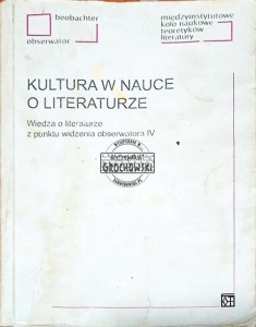 Kultura w nauce o literaturze